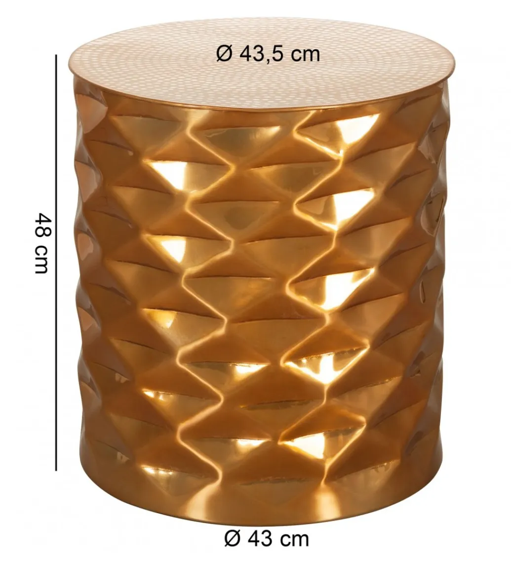 Stolik kawowy BATIN 43 cm złoty*WOHNLING, GERMANY Online