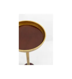 Stolik kawowy BIBO 20cm drewno mango złoty*KARE Online