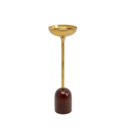 Stolik kawowy BIBO 20cm drewno mango złoty*KARE Online