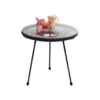 Stolik kawowy boczny ACAPULCO MONO 50 cm czarny*KARE Best