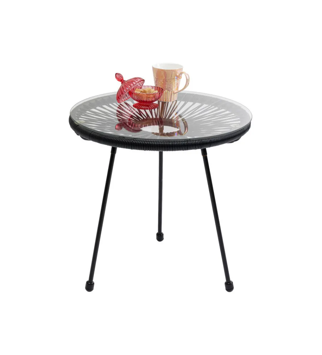 Stolik kawowy boczny ACAPULCO MONO 50 cm czarny*KARE Best
