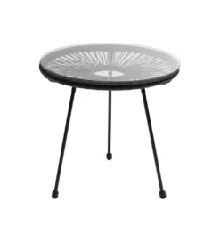 Stolik kawowy boczny ACAPULCO MONO 50 cm czarny*KARE Best