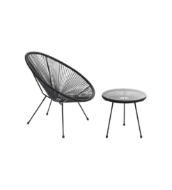 Stolik kawowy boczny ACAPULCO MONO 50 cm czarny*KARE Best