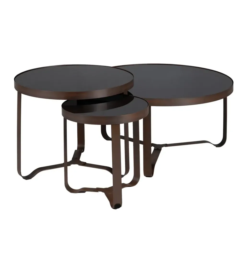 Stolik kawowy boczny ADESOM 50 cm ciemnobrązowy*Zona-Design Sale