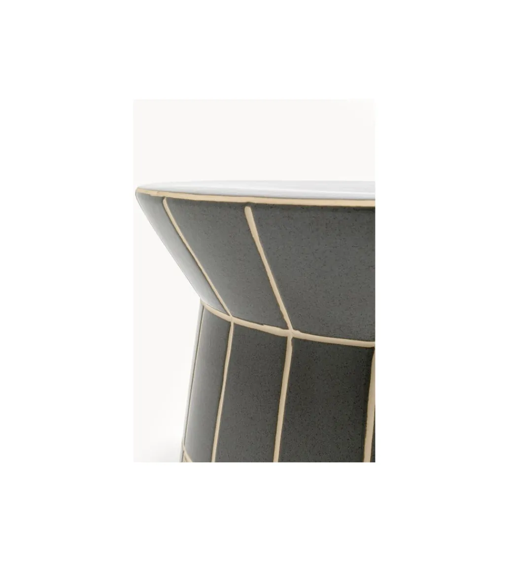 Stolik kawowy boczny BLISS TILE RIM 38 cm niebieski*KARE New