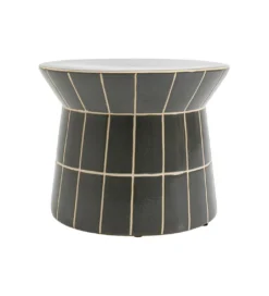 Stolik kawowy boczny BLISS TILE RIM 38 cm niebieski*KARE New