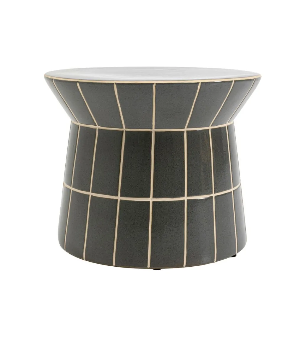 Stolik kawowy boczny BLISS TILE RIM 38 cm niebieski*KARE New