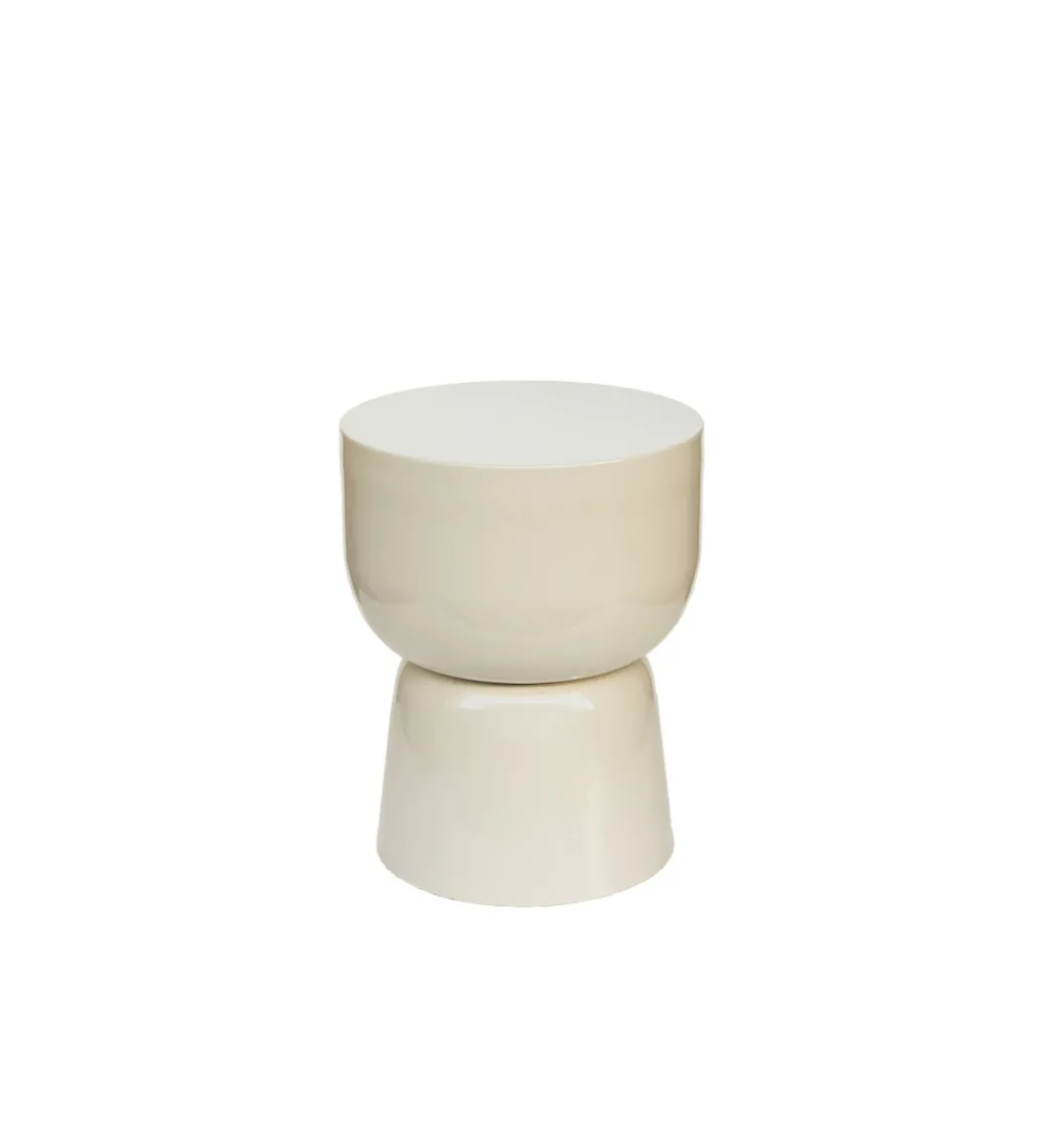 Stolik kawowy boczny BRIX KIAN 46 cm biały*LF-Design