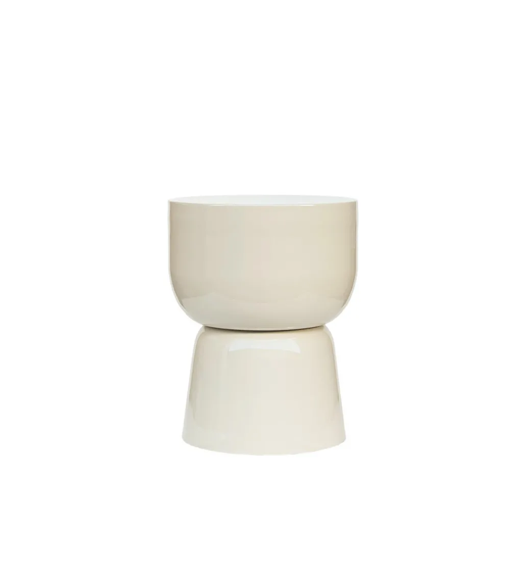 Stolik kawowy boczny BRIX KIAN 46 cm biały*LF-Design