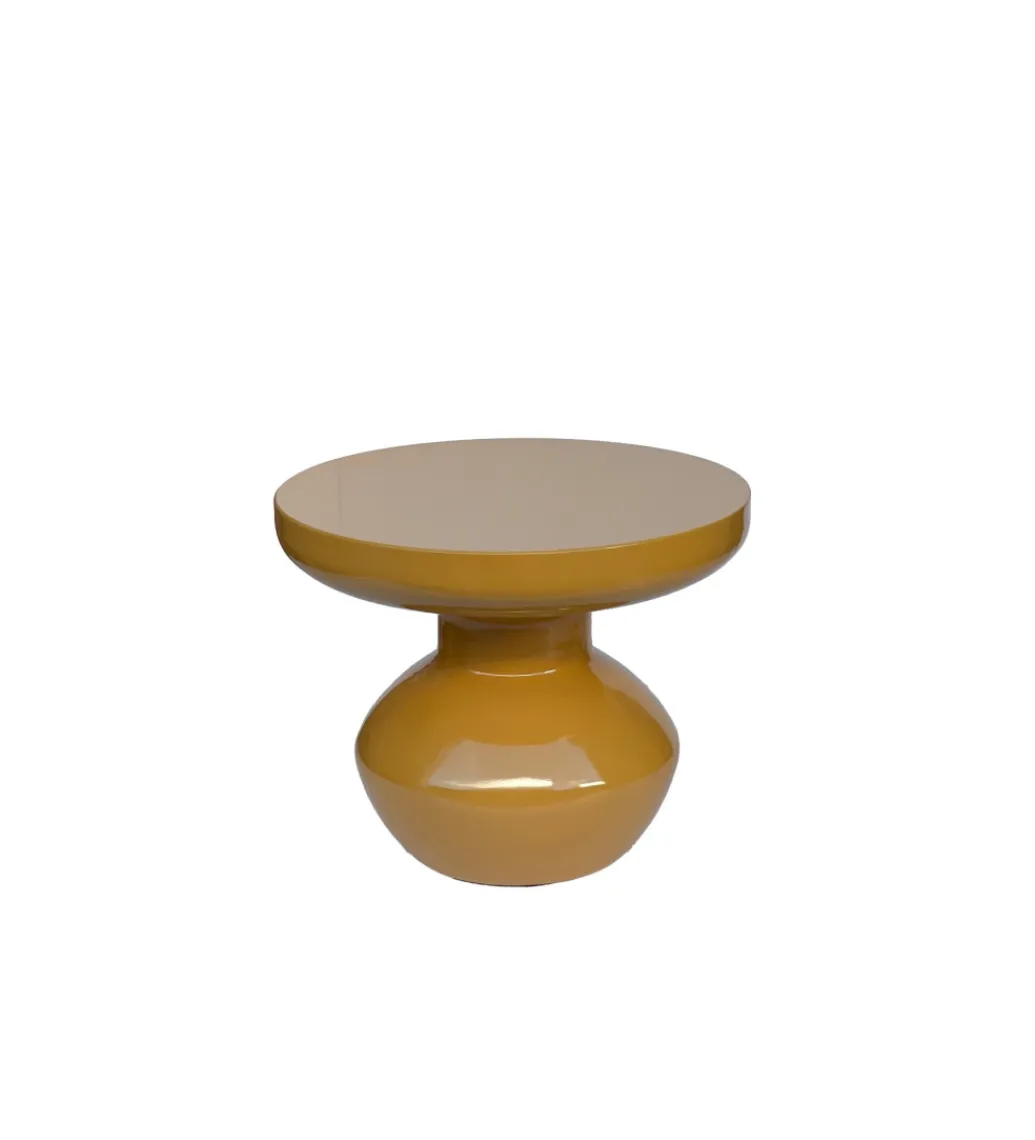 Stolik kawowy boczny BRIX LOU 40 cm musztardowy*LF-Design Discount