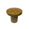 Stolik kawowy boczny BRIX TYLO 46 cm brązowy ceramika*LF-Design Online