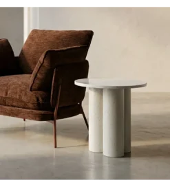 Stolik kawowy boczny CAVRANI 50 cm efekt terrazzo*Zona-Design Online