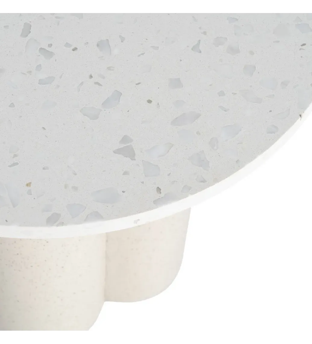 Stolik kawowy boczny CAVRANI 50 cm efekt terrazzo*Zona-Design Online
