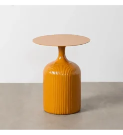 Stolik kawowy boczny CERANKI 48 cm musztardowy*Zona-Design Hot