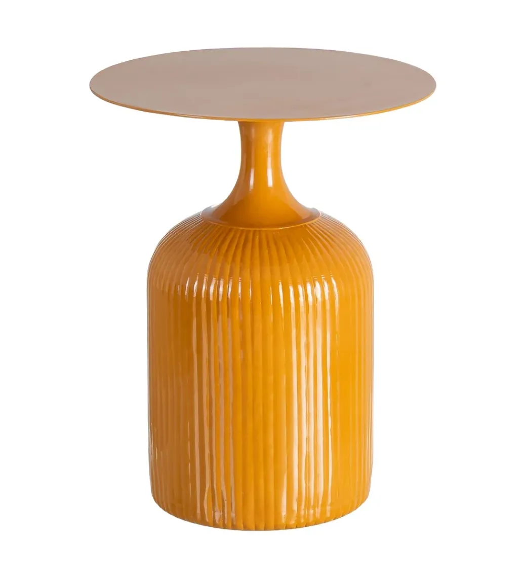 Stolik kawowy boczny CERANKI 48 cm musztardowy*Zona-Design Hot