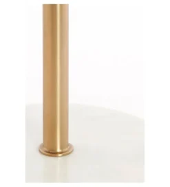 Stolik kawowy boczny CIVITA 49 cm biały złoty*L&L Hot