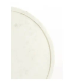 Stolik kawowy boczny CIVITA 53 cm biały złoty*L&L Outlet