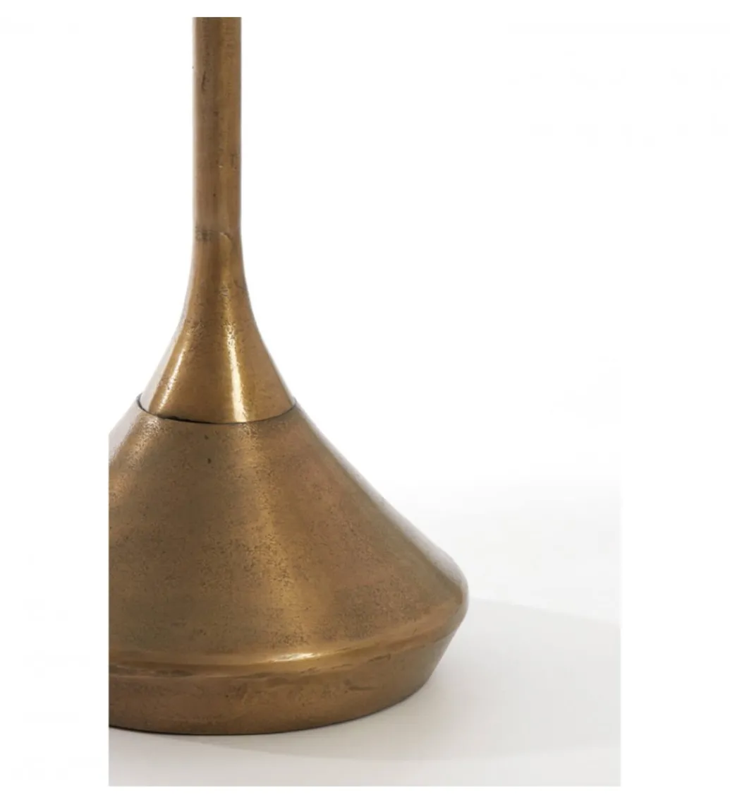 Stolik kawowy boczny DIMPHY 50 cm antyczny brąz*L&L Sale