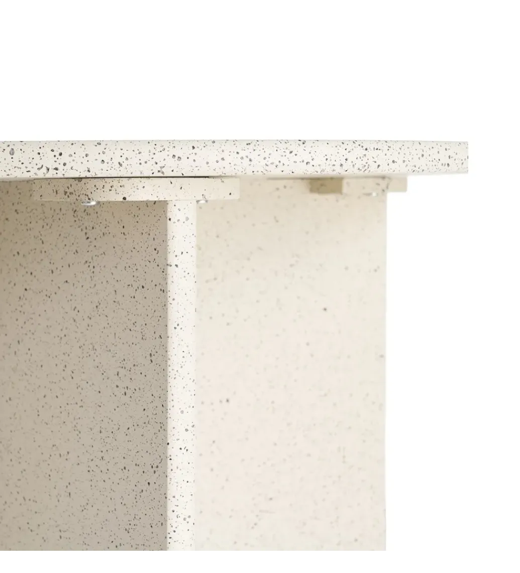 Stolik kawowy boczny DOBEMA 60 cm efekt terrazzo*Zona-Design New
