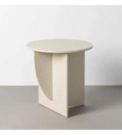 Stolik kawowy boczny DOBEMA 60 cm efekt terrazzo*Zona-Design New