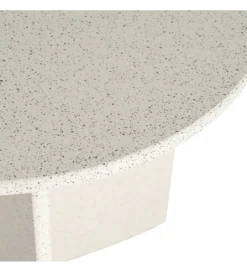 Stolik kawowy boczny DOBEMA 60 cm efekt terrazzo*Zona-Design New