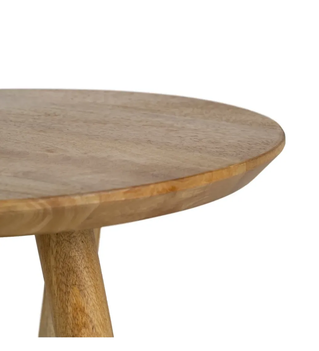 Stolik kawowy boczny DREKEO 55 cm drewno mango*Zona-Design Discount