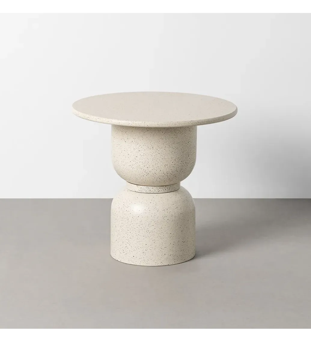 Stolik kawowy boczny EDERAN 60 cm efekt terrazzo*Zona-Design Hot