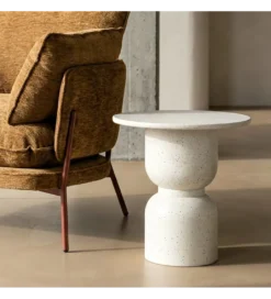 Stolik kawowy boczny EDERAN efekt terrazzo*Zona-Design Online