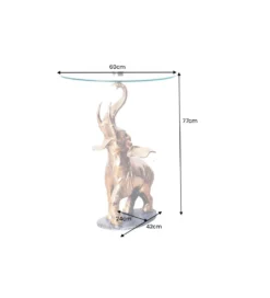 Stolik kawowy boczny ELEPHANT 80 cm złoty*Invicta Interior Hot