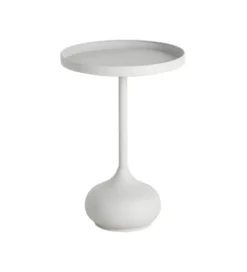 Stolik kawowy boczny GARAS 57 cm biały*Zona-Design Outlet