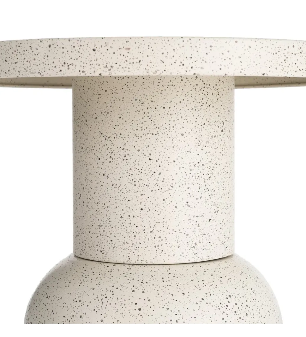 Stolik kawowy boczny KIRENKO 40 cm efekt terrazzo*Zona-Design