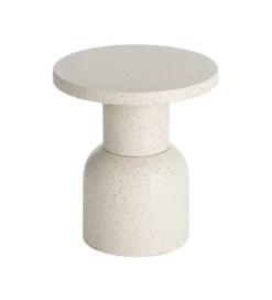Stolik kawowy boczny KIRENKO 40 cm efekt terrazzo*Zona-Design