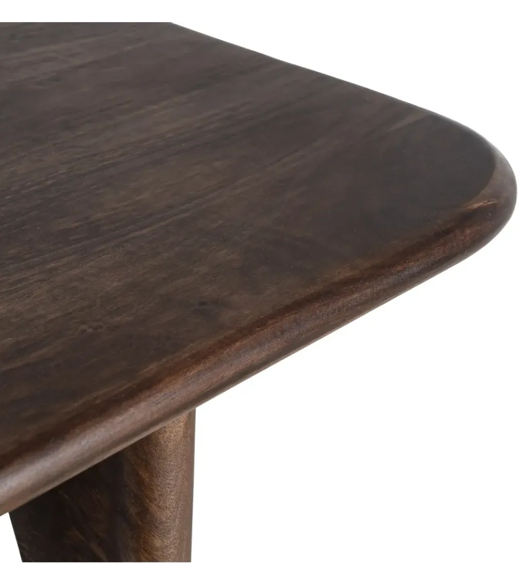 Stolik kawowy boczny KIRITON 45 cm drewno mango*Zona-Design