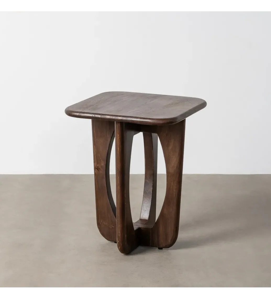 Stolik kawowy boczny KIRITON 45 cm drewno mango*Zona-Design