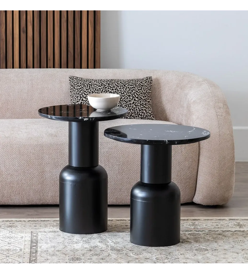 Stolik kawowy boczny KOREMA 54 cm czarny*Zona-Design Hot
