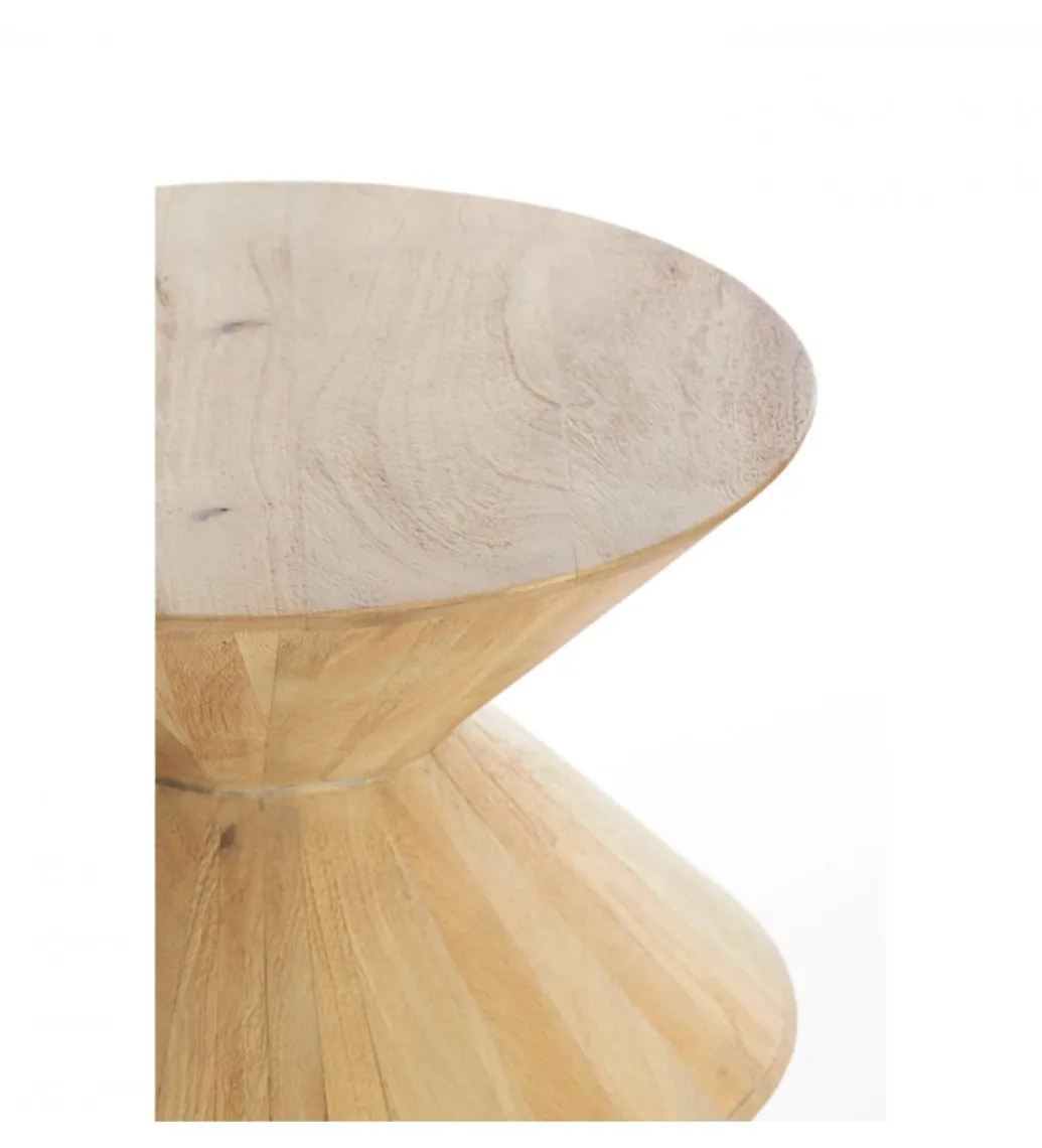 Stolik kawowy boczny LARUS 60 cm drewno mango naturalny*L&L