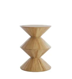 Stolik kawowy boczny LARUS 50 cm drewno mango naturalny*L&L Discount