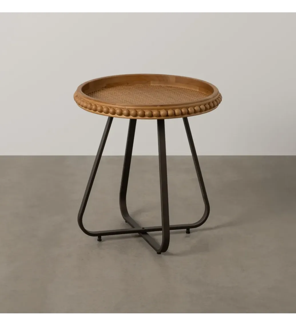 Stolik kawowy boczny LETTYN 52 cm drewno jodły*Zona-Design Outlet