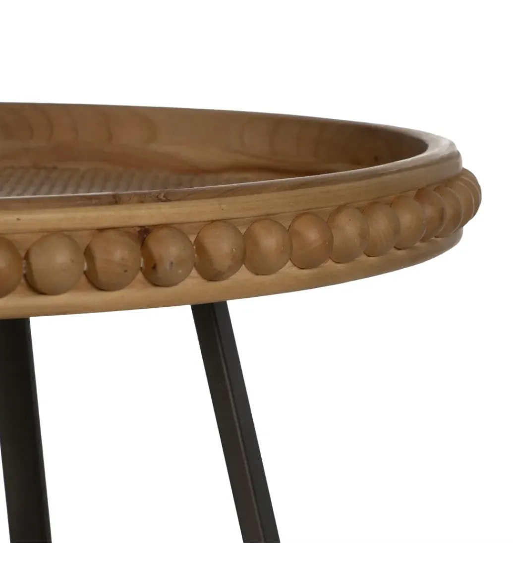 Stolik kawowy boczny LETTYN 62 cm drewno jodły*Zona-Design Hot