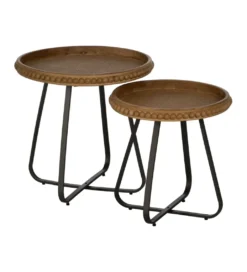 Stolik kawowy boczny LETTYN 62 cm drewno jodły*Zona-Design Hot
