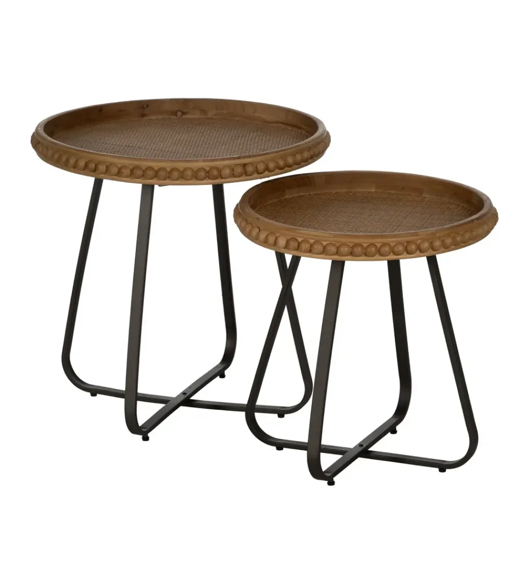 Stolik kawowy boczny LETTYN 62 cm drewno jodły*Zona-Design Hot