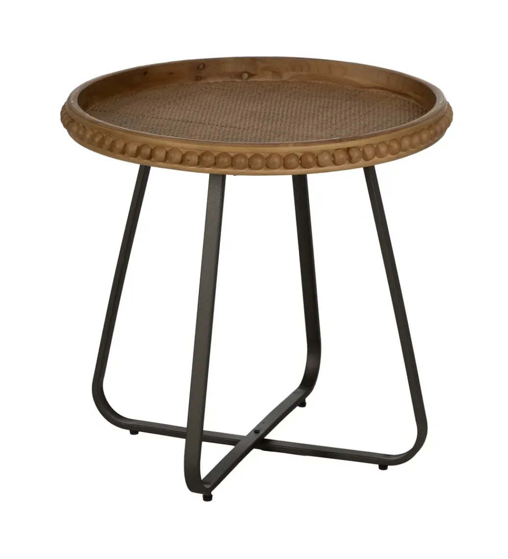 Stolik kawowy boczny LETTYN 62 cm drewno jodły*Zona-Design Hot