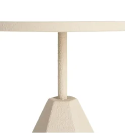 Stolik kawowy boczny MARENA 56 cm kremowy*Zona-Design