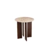 Stolik kawowy boczny MATHILDE 50 cm w optyce marmuru*J-Line Hot