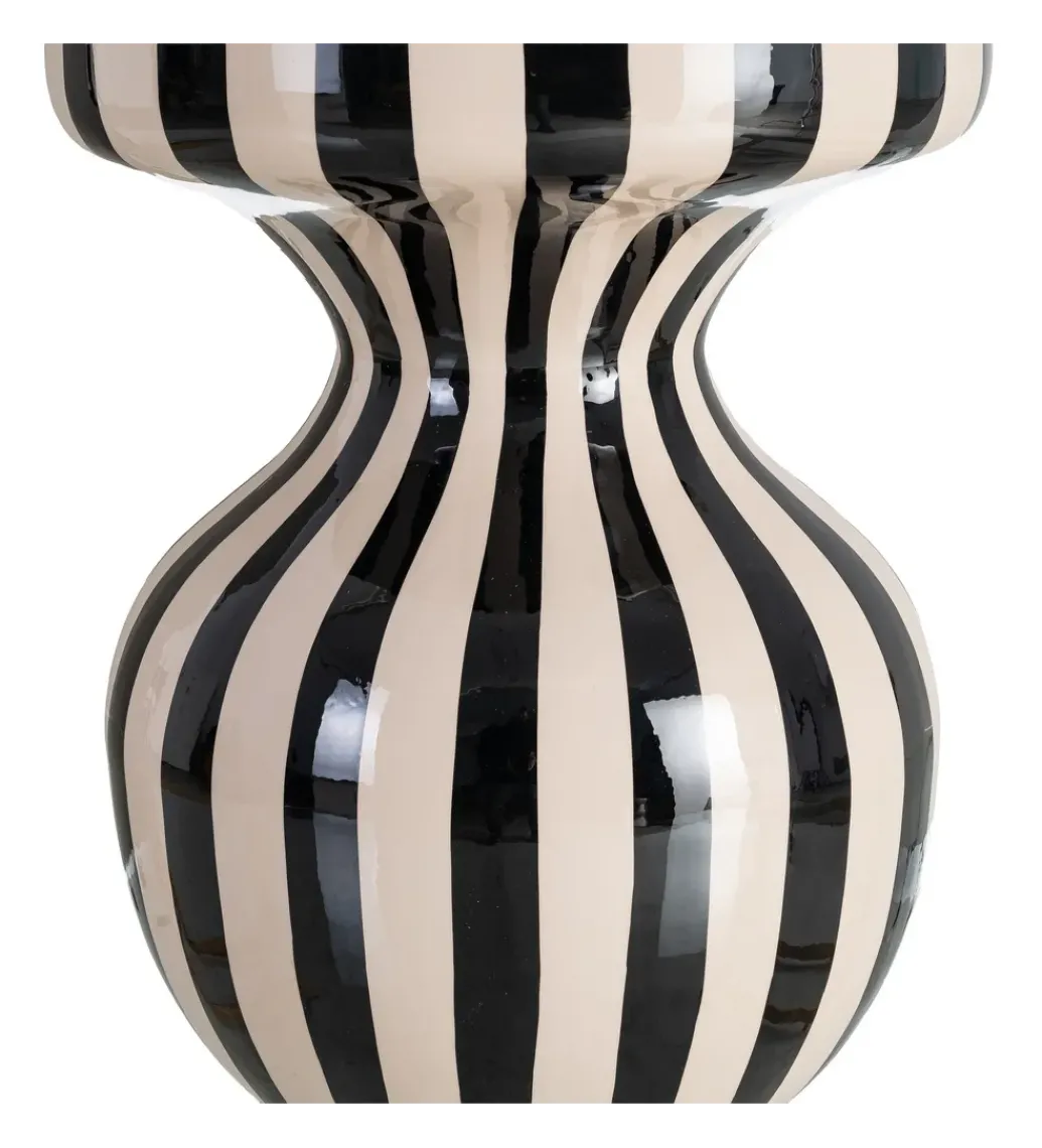 Stolik kawowy boczny METERAN 47 cm biało czarny*Zona-Design