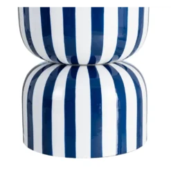 Stolik kawowy boczny METERAN 47 cm niebiesko biały*Zona-Design Discount