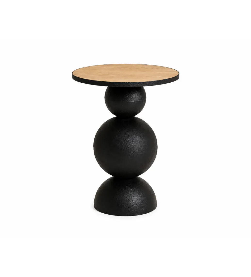 Stolik kawowy boczny MISSISSAUGA 40 cm czarny*Belda