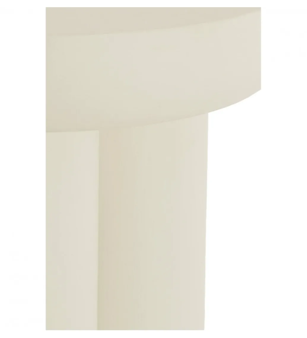 Stolik kawowy boczny MIZUHO 50 cm kremowy*L&L New