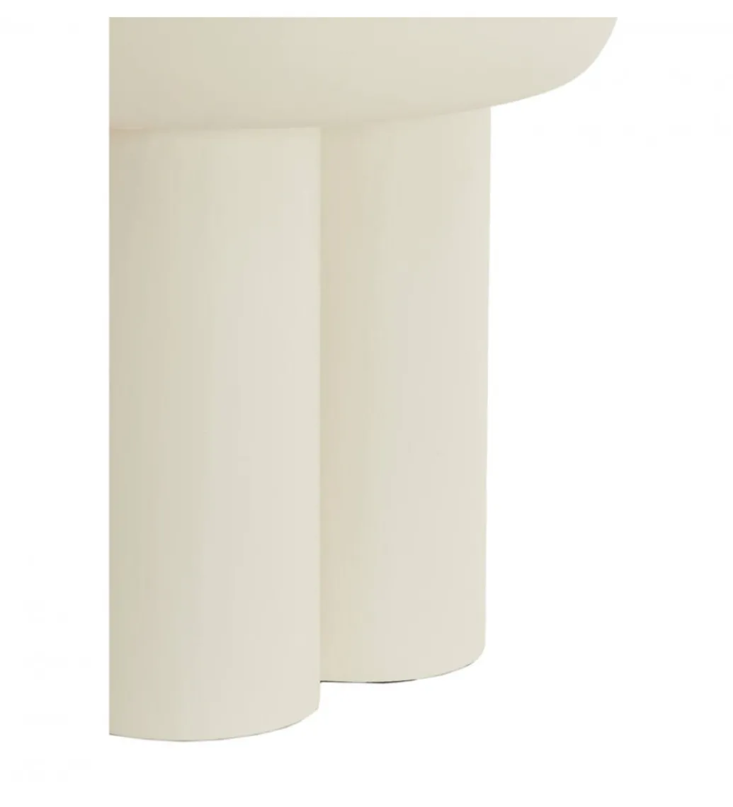 Stolik kawowy boczny MIZUHO 50 cm kremowy*L&L New