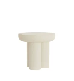 Stolik kawowy boczny MIZUHO 50 cm kremowy*L&L New